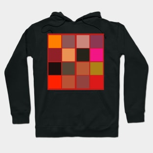 colorful geometrical square pattern Hoodie